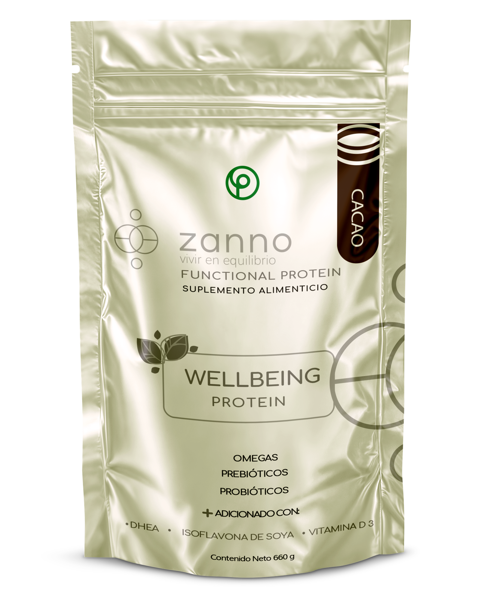 Proteína vegana Wellbeing  chocolate